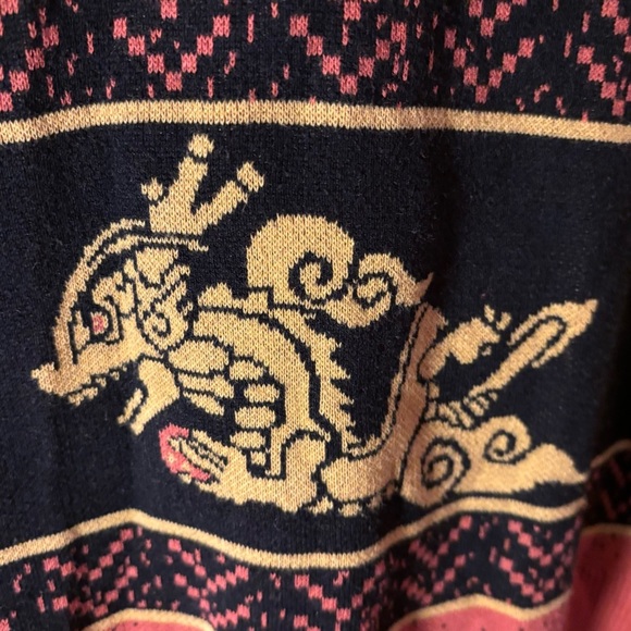 Dragon Ball Super Logo Pullover Knit Sweater Orange Yellow Black Men's Size XL - Picture 2 of 6